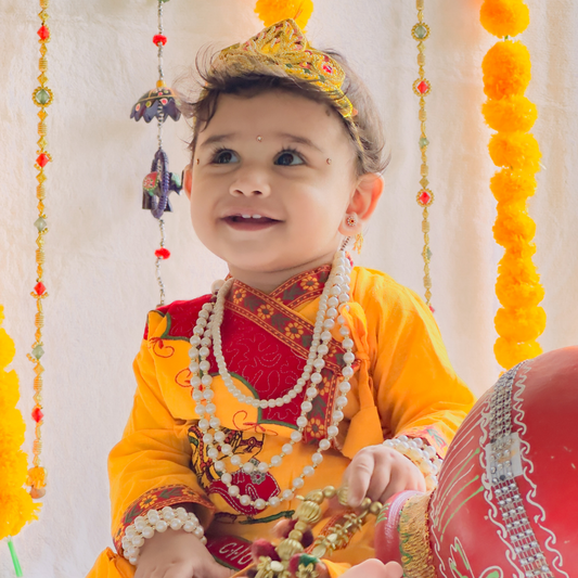 Little Krishna Costume Dress for Kids