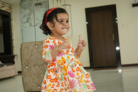 Jaal Print Sharara Set